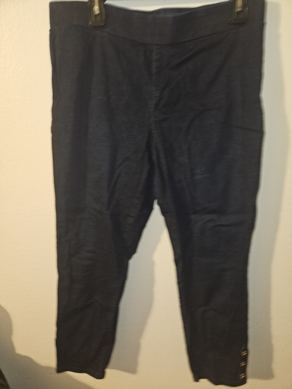 Dana Buchman Womans Blue Ankle Jegging Size L